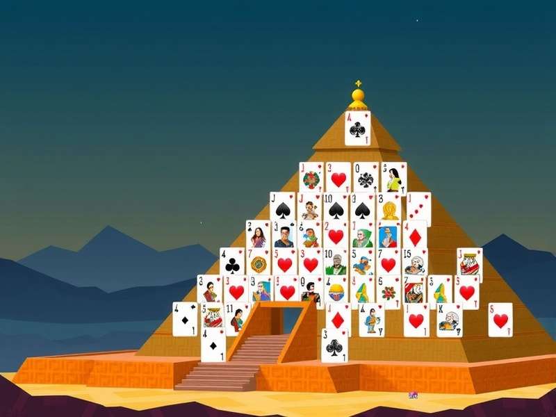 पिरामिड सॉलिटेयर गेम स्क्रीनशॉट