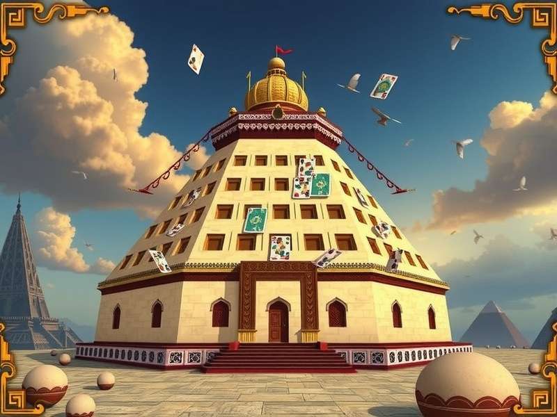 पिरामिड सॉलिटेर MSN इंटरफेस दिखाता हुआ स्क्रीनशॉट