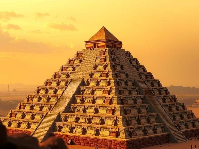 प्राचीन मिस्र पिरामिड और कार्ड गेम का संयोजन