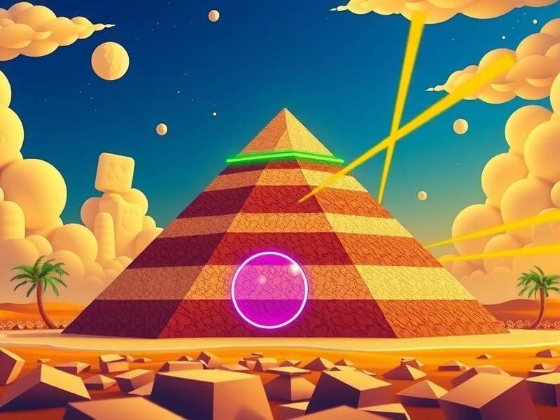 Pyramid Solitaire game layout with cards arranged in a pyramid shape