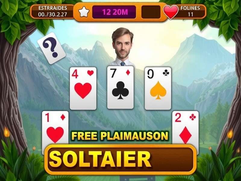 Pyramid Solitaire game layout with cards arranged in pyramid shape