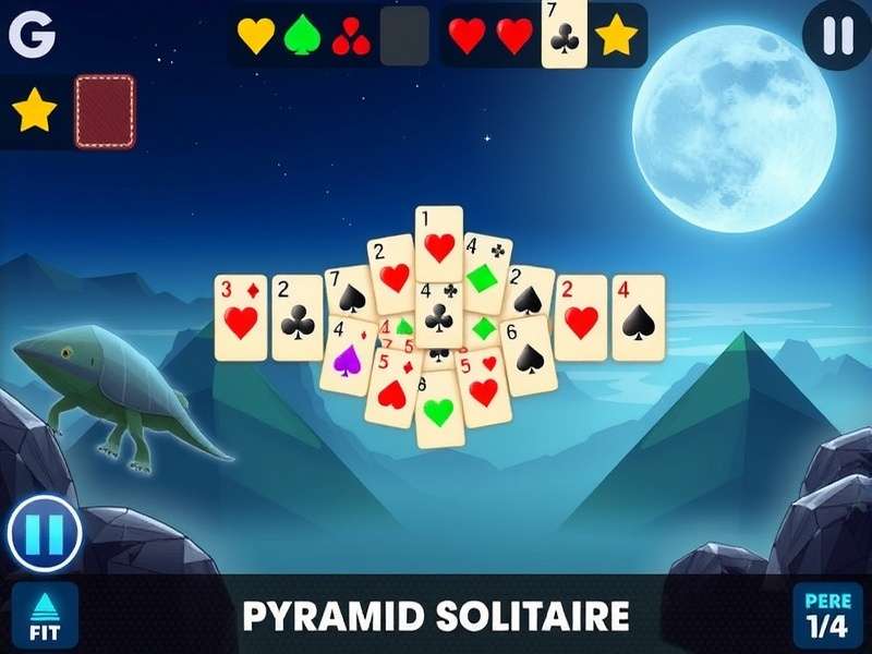 Historical evolution of Pyramid Solitaire from physical cards to digital versions