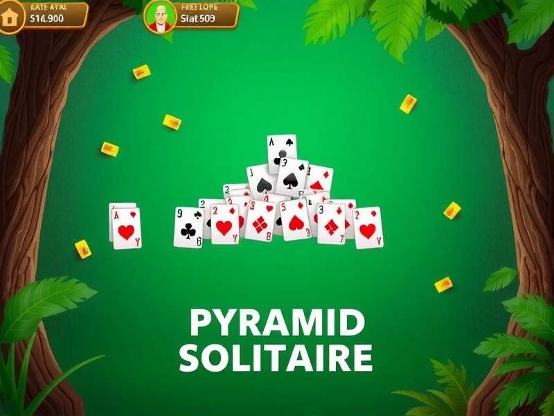 Advanced Pyramid Solitaire Game strategy visualization showing card probabilities