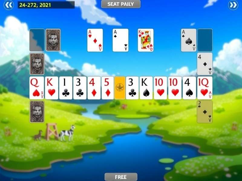 Strategic close-up of Pyramid Solitaire gameplay on a digital device