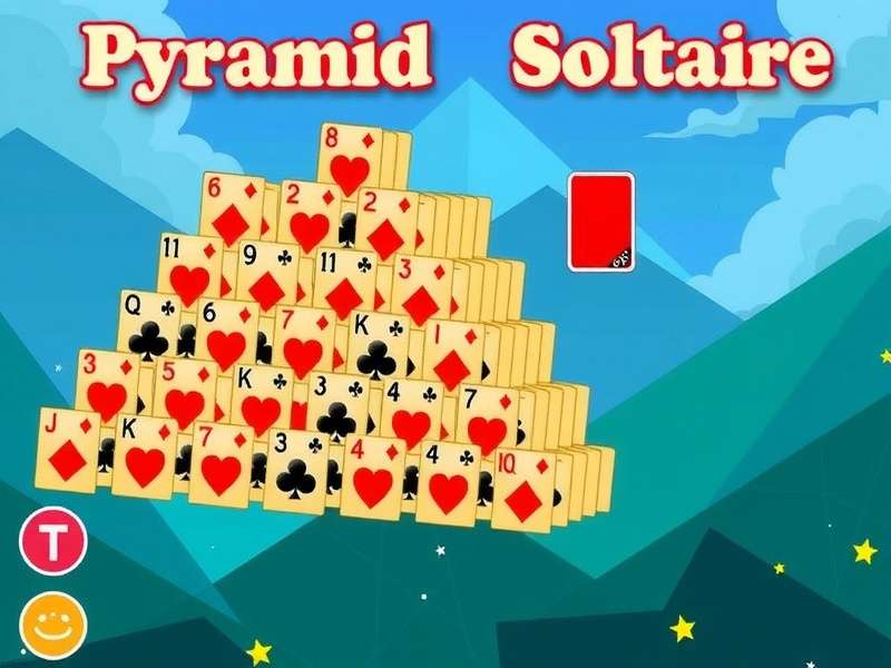 Pyramid Solitaire Game mobile app interface screenshot