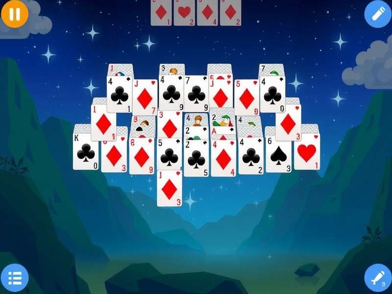 Pyramid Solitaire Free Games - Play online solitaire with classic pyramid layout and golden cards