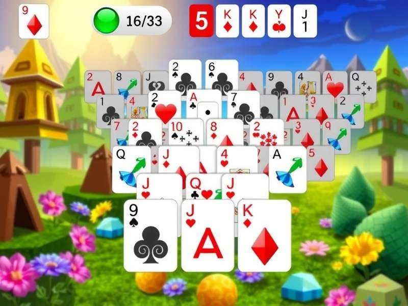 Pyramid Solitaire Free Play — ancient Egyptian themed card game layout