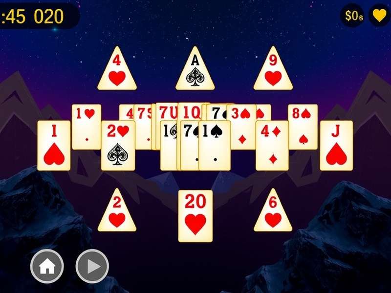 Pyramid Solitaire Online Free Play – A stunning pyramid of cards ready for Indian players