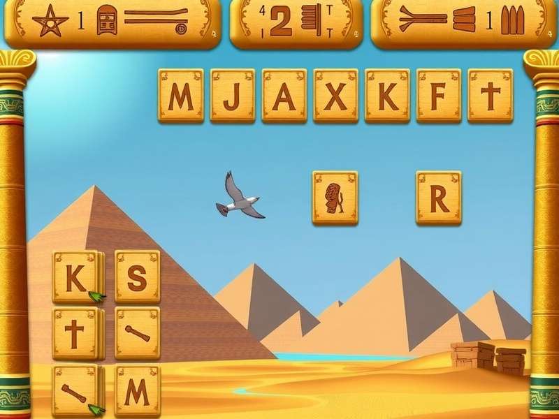 Pyramid Solitaire Ancient Egypt Free Games — golden pyramids and cards spread across the sands
