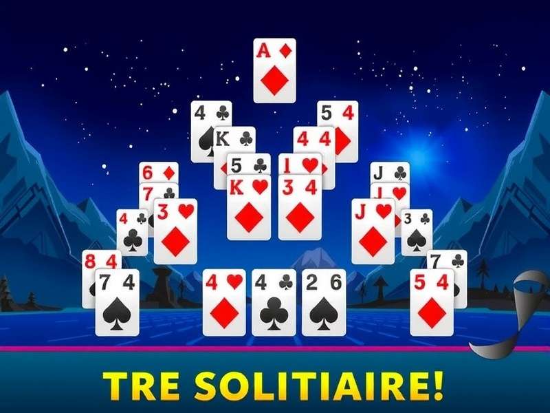 Pyramid Solitaire Free 2 Suit game board showing two suits in a pyramid layout with cards