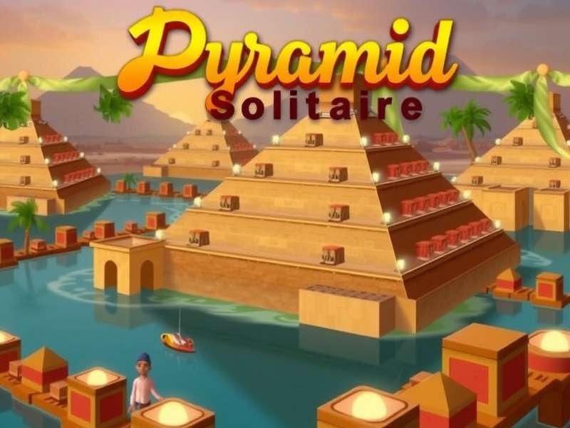 Free Pyramid Solitaire Ancient Egypt – gameplay screenshot with pyramids and cards